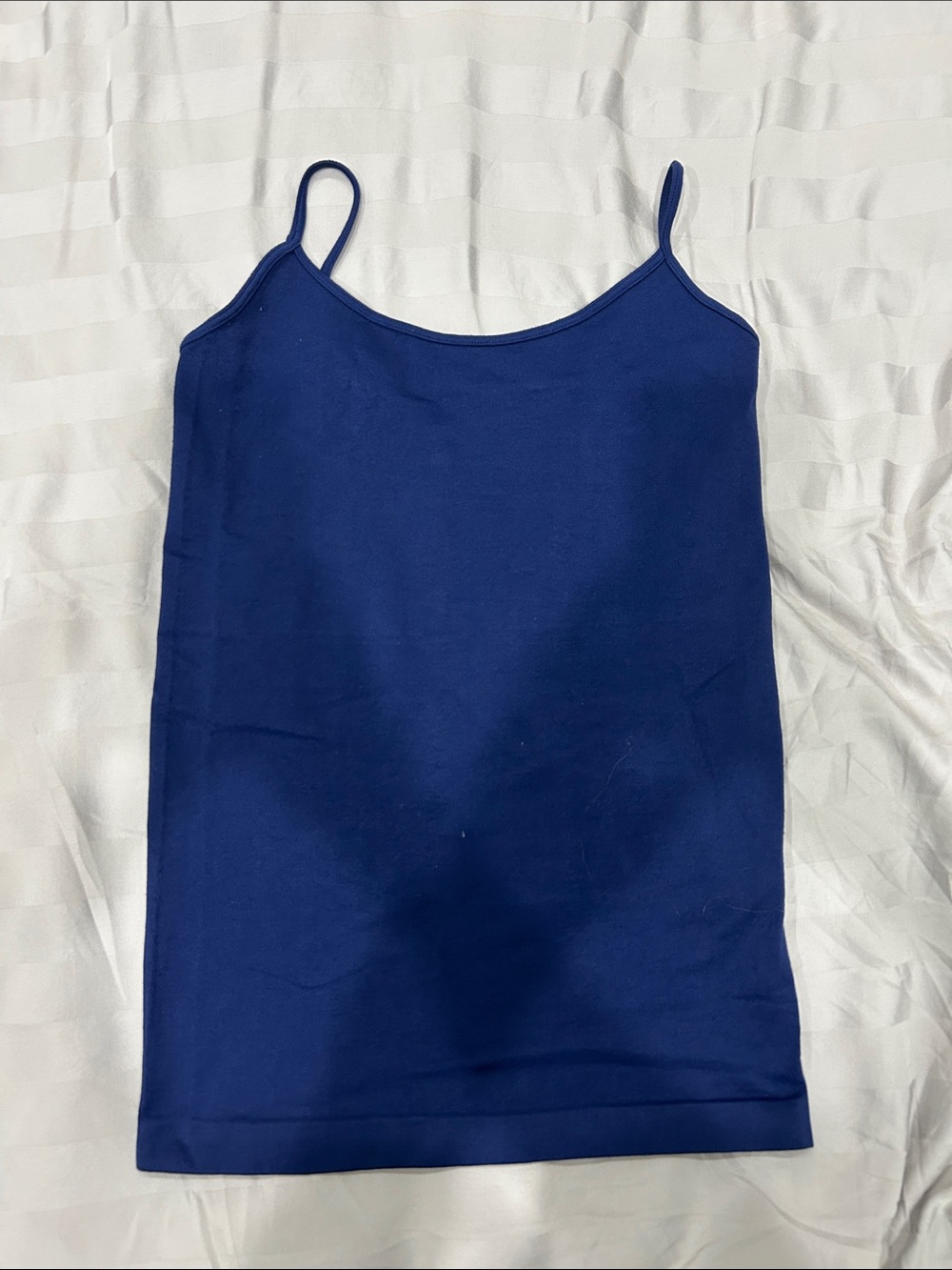 Malibu Sugar Navy Blue Spaghetti Strap Tank Top Junior One Size